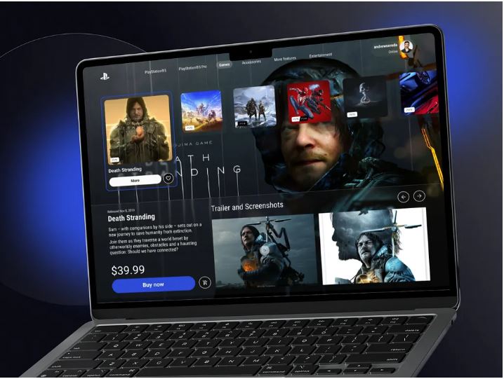 Game store platform web design project by Magniqa